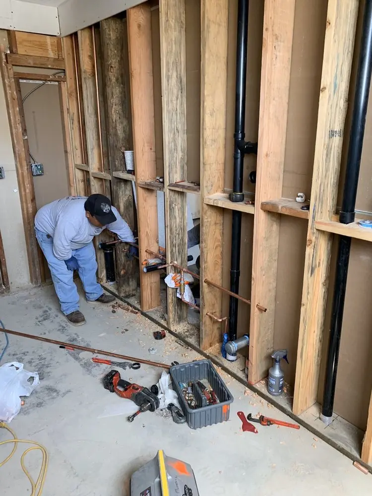 Commercial rough-in plumbing for Water Heater Replacement in Concord